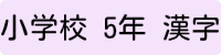 小学校5年生漢字